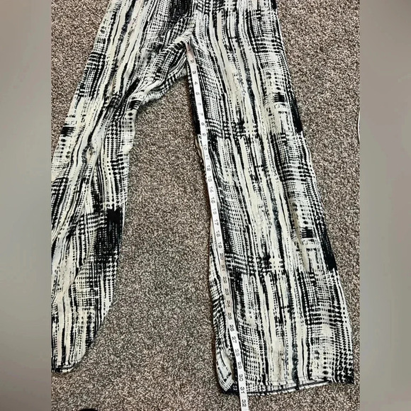 Pinky Jumpsuit black&cream print spaghetti strap sleeveless polyester size small - Picture 11 of 12